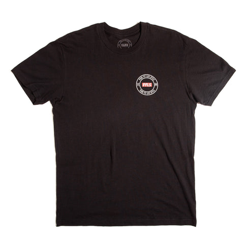 PFLS CREST LOGO TEE - BLACK